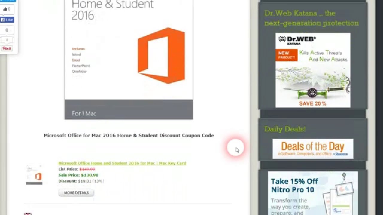 buy microsoft office for mac student discount
